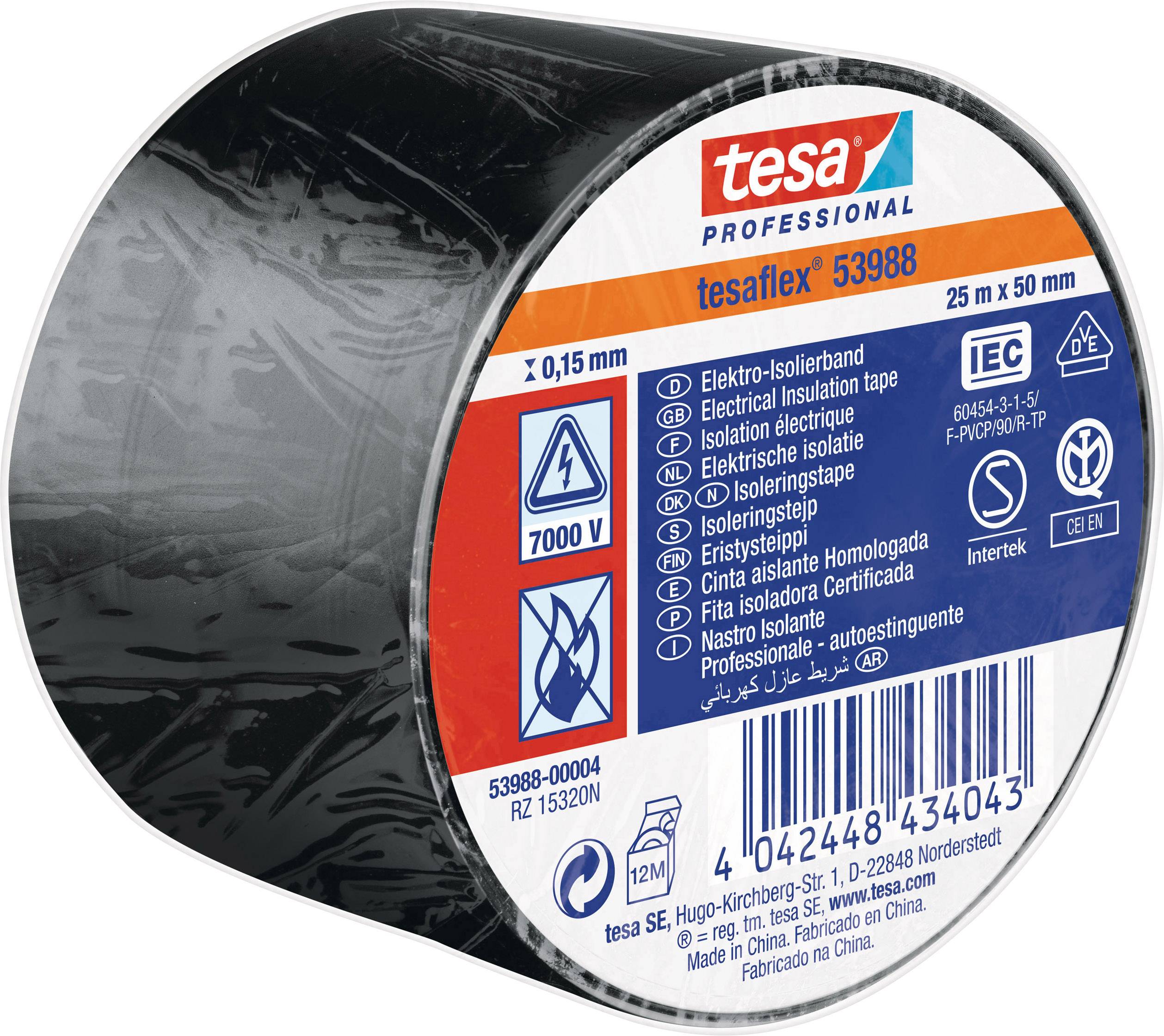 tesa 53988-00004-00 izolir traka crna 25 m x 50 mm 1 kom