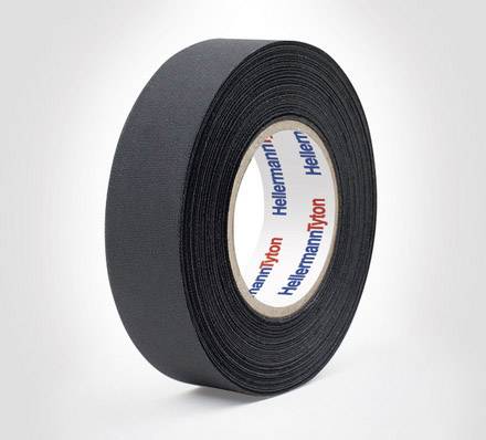 HellermannTyton HTAPE-PROTECT180-PET-BK lepljiva traka od tkanine 25 m x 19 mm 1 kom