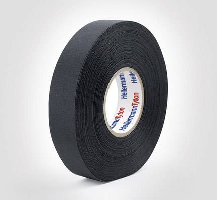 HellermannTyton HTAPE-PROTECT250-PET-BK lepljiva traka od tkanine 25 m x 19 mm 1 kom