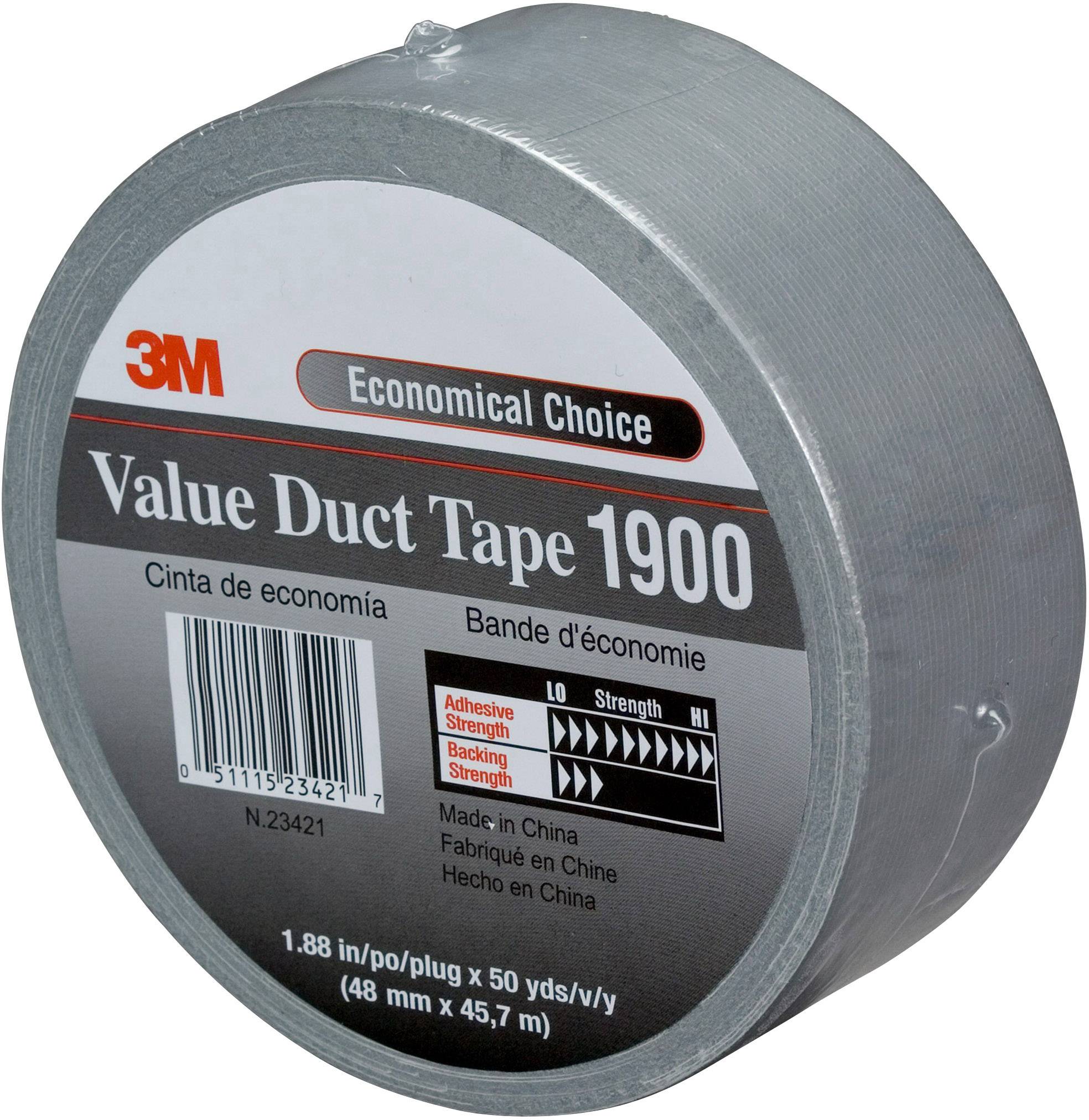 3M 1900S50 lepljiva traka od tkanine crna 45.7 m x 48 mm 1 kom