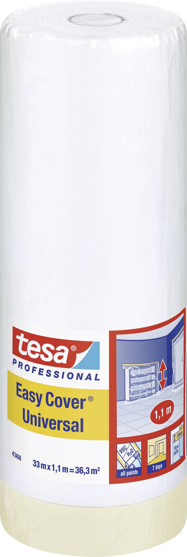 tesa 04368-00008-02 krep lepljiva traka 33 m x 1.1 m 1 kom