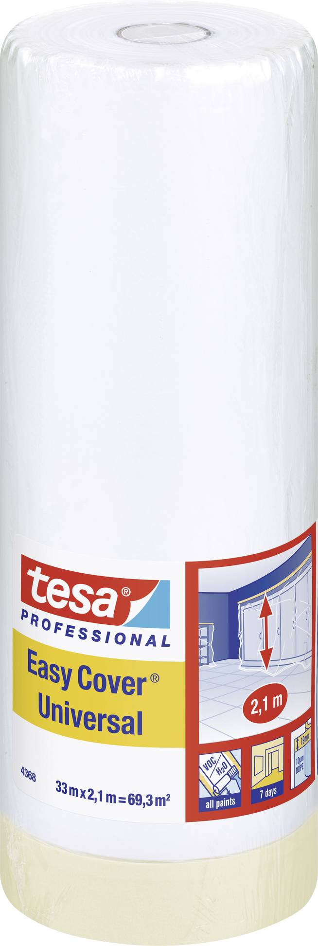 tesa 04368-00000-03 krep lepljiva traka 33 m x 2.1 m 1 kom