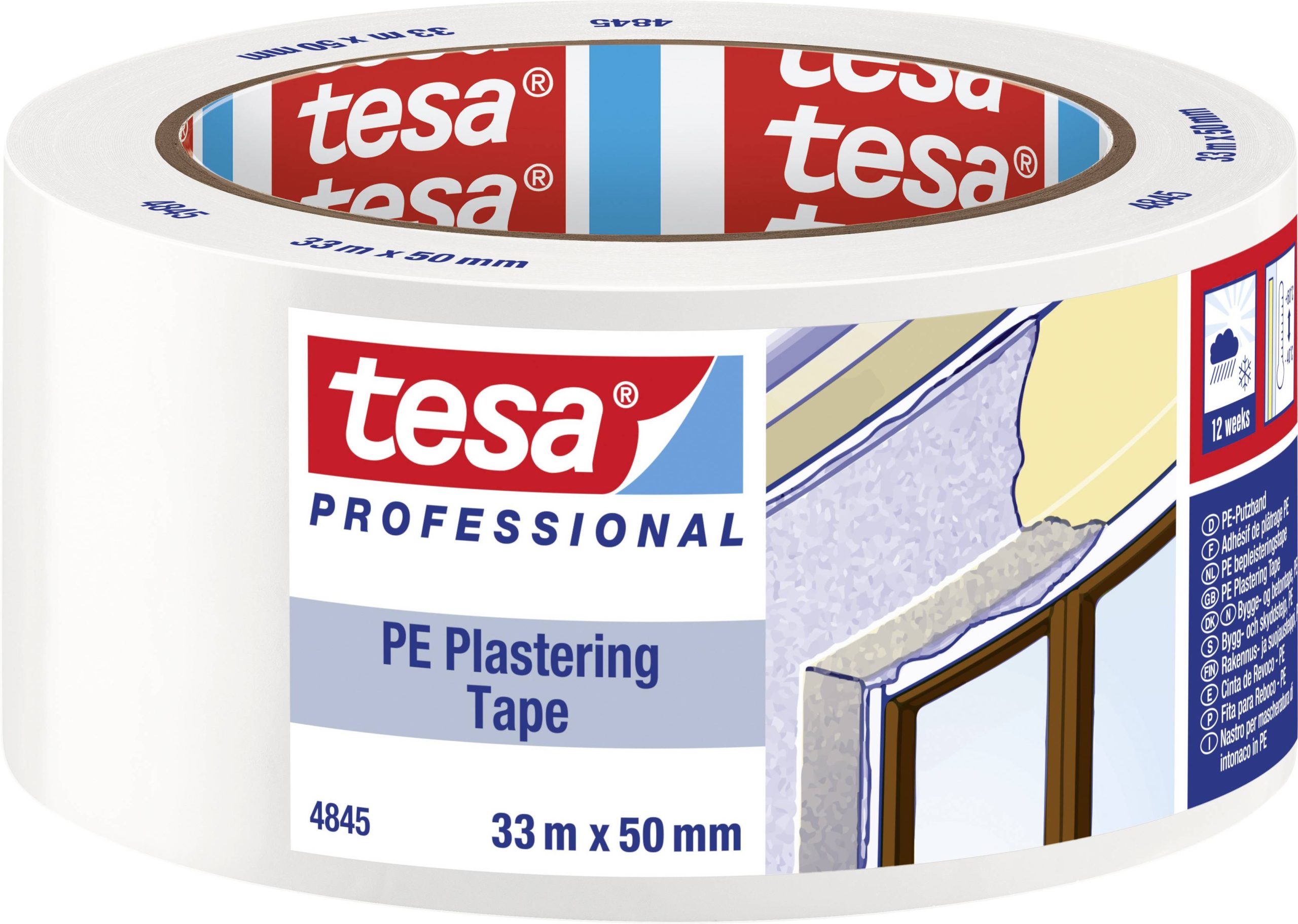 tesa 04845-00001-00 lepljiva traka bela 33 m x 50 mm 1 kom