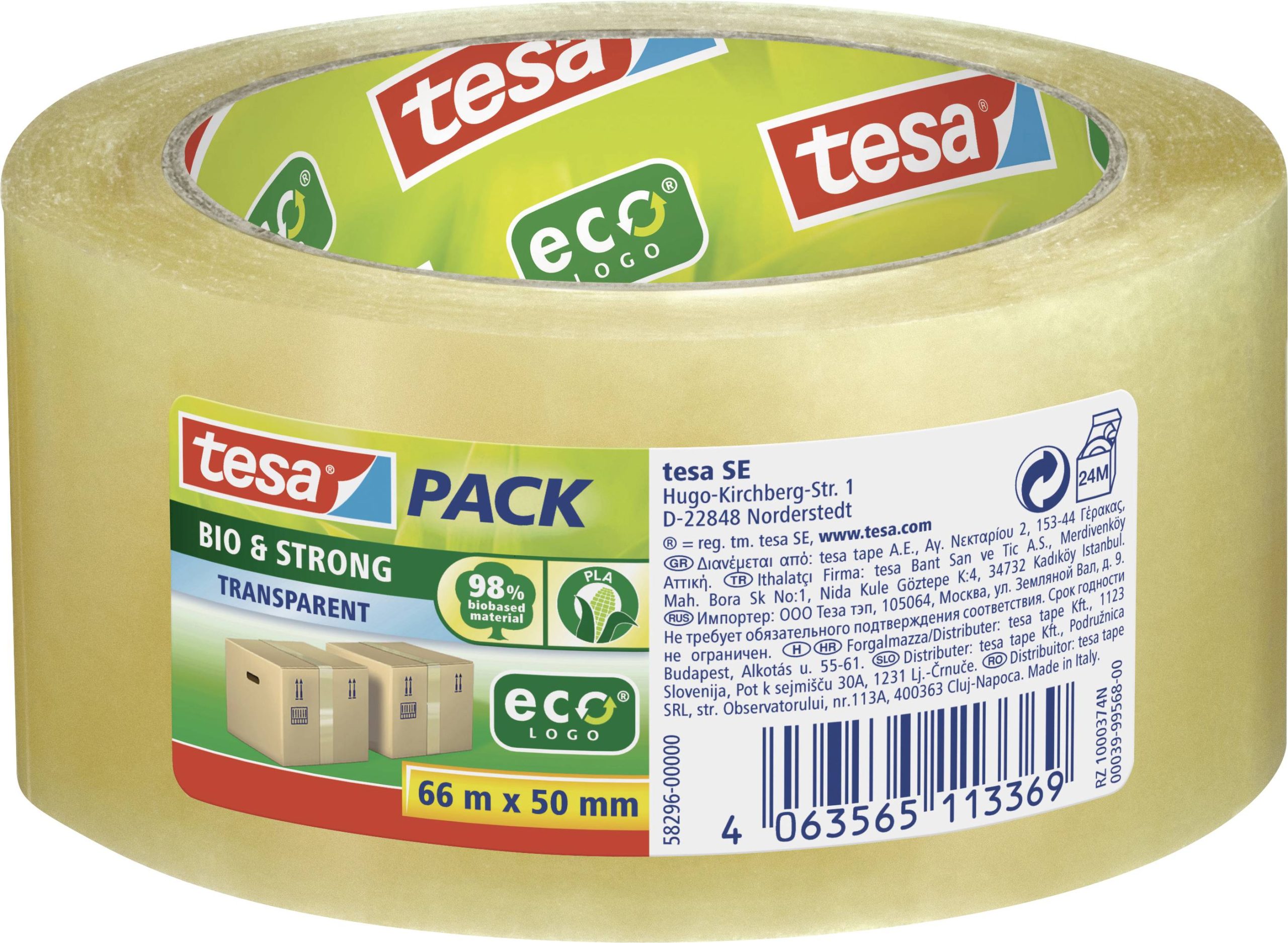 tesa STRONG pakirna traka providna 66 m x 50 mm 1 kom