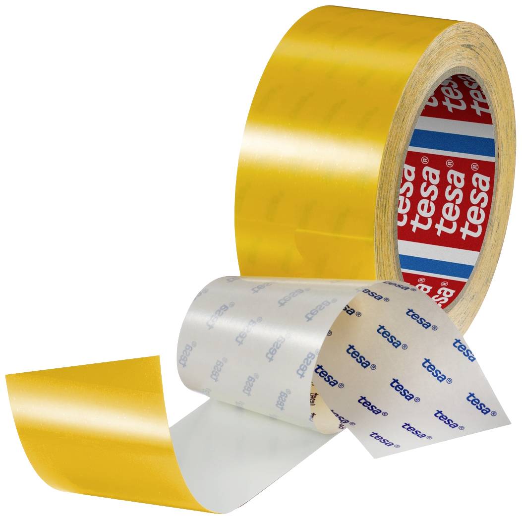tesa 60960-00001-00 krep lepljiva traka bela, zuta 20 m x 50 mm