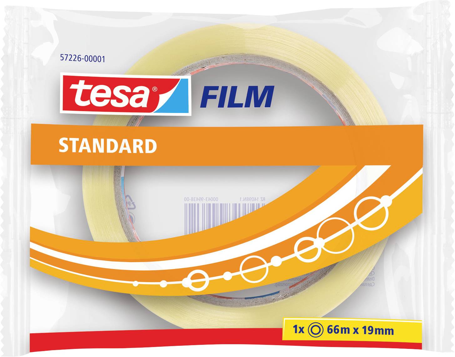 Tesa 66 lepljiva traka 66 m x 19 mm