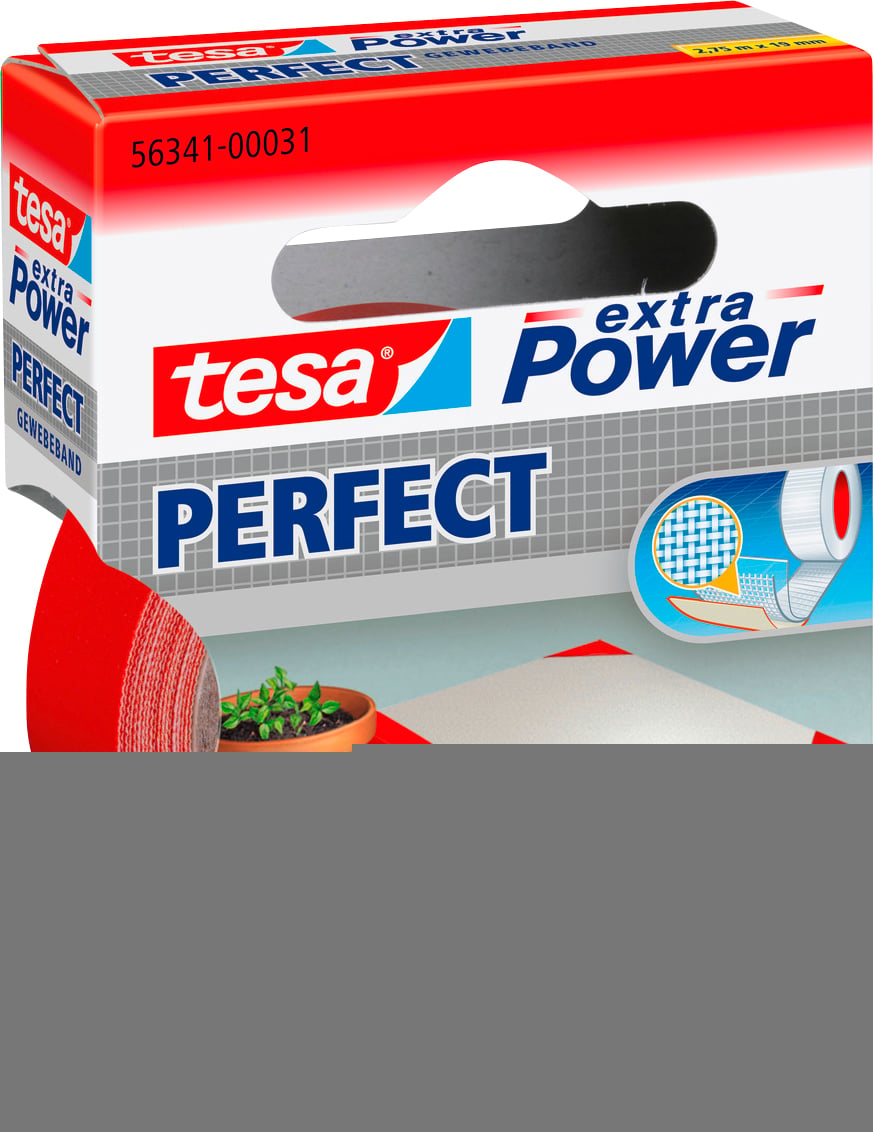 tesa 56341-00031-02 lepljiva traka od tkanine 2 x75 m x 19 mm