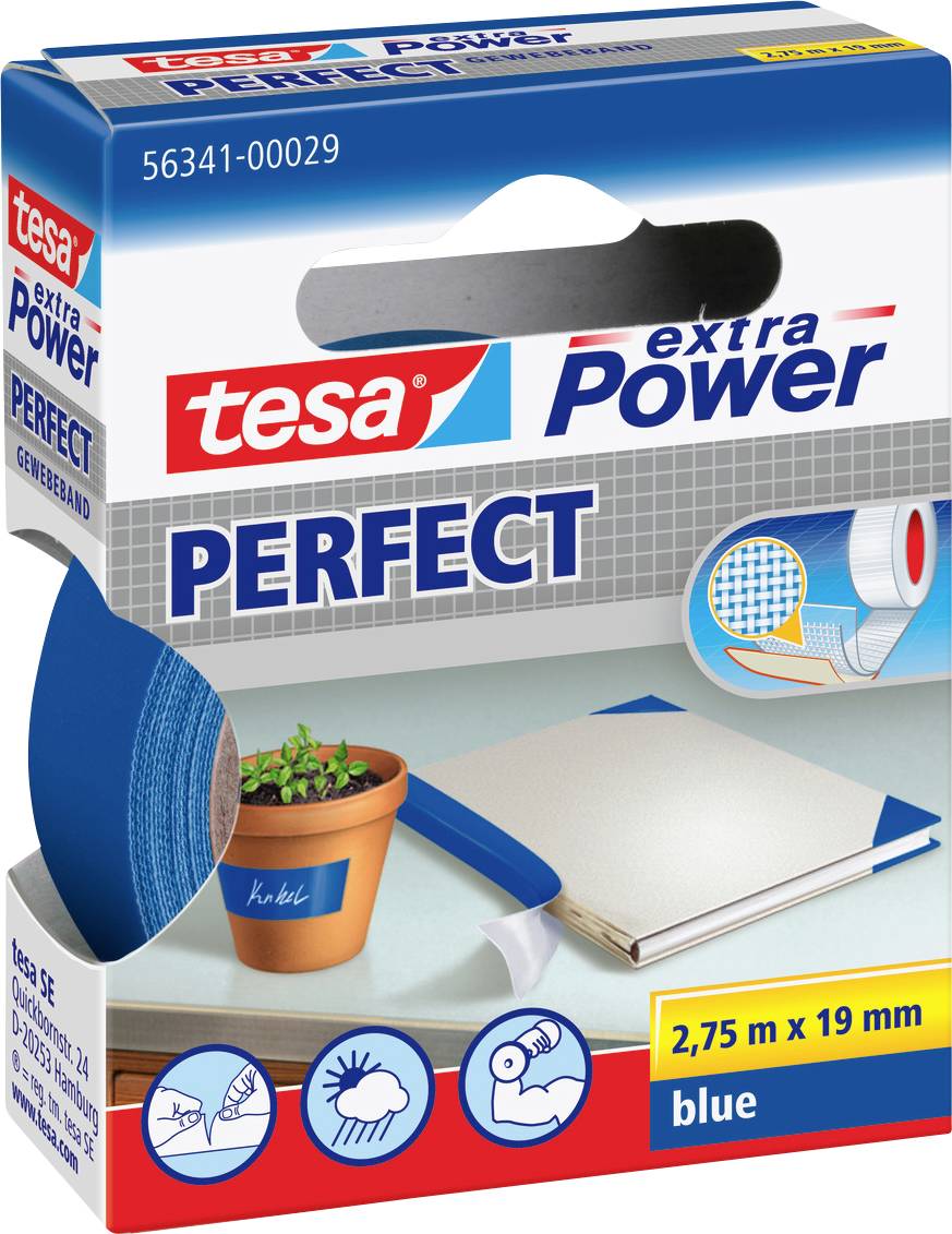 tesa 56341-29-2 lepljiva traka od tkanine 2 x75 m x 19 mm
