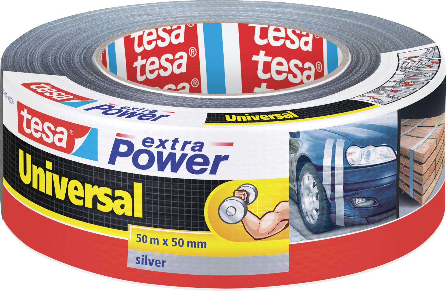 tesa UNIVERSAL lepljiva traka od tkanine 50 m x 50 mm 1 kom