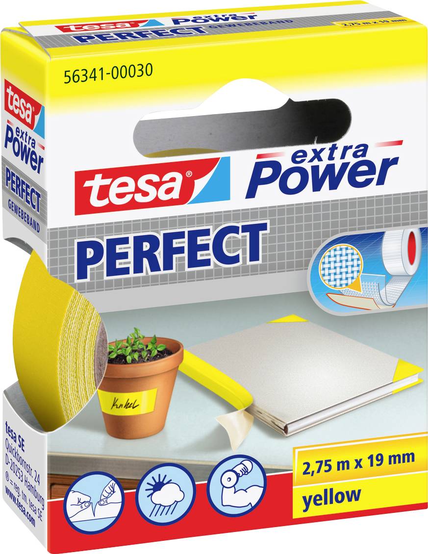 tesa 56341-30-2 lepljiva traka od tkanine 2 x75 m x 19 mm