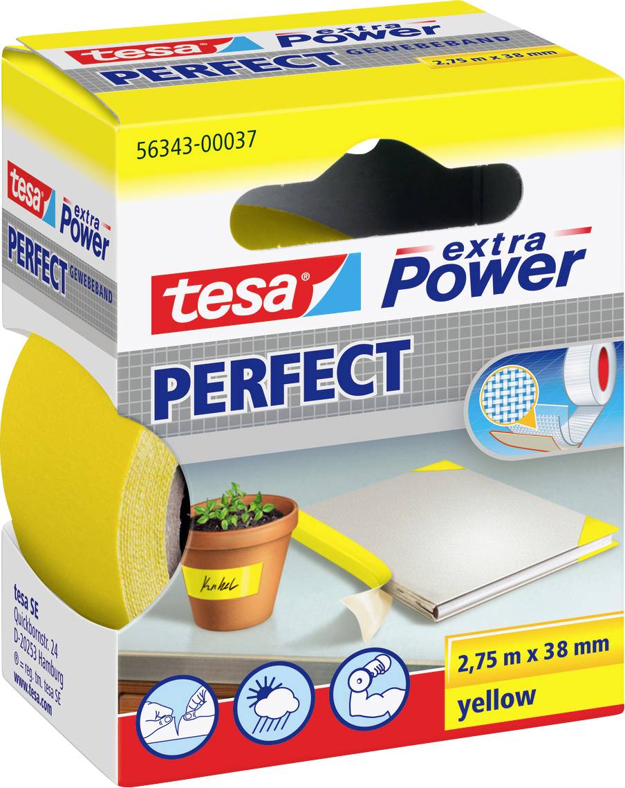 tesa 56343-37-2 lepljiva traka od tkanine 2 x75 m x 38 mm