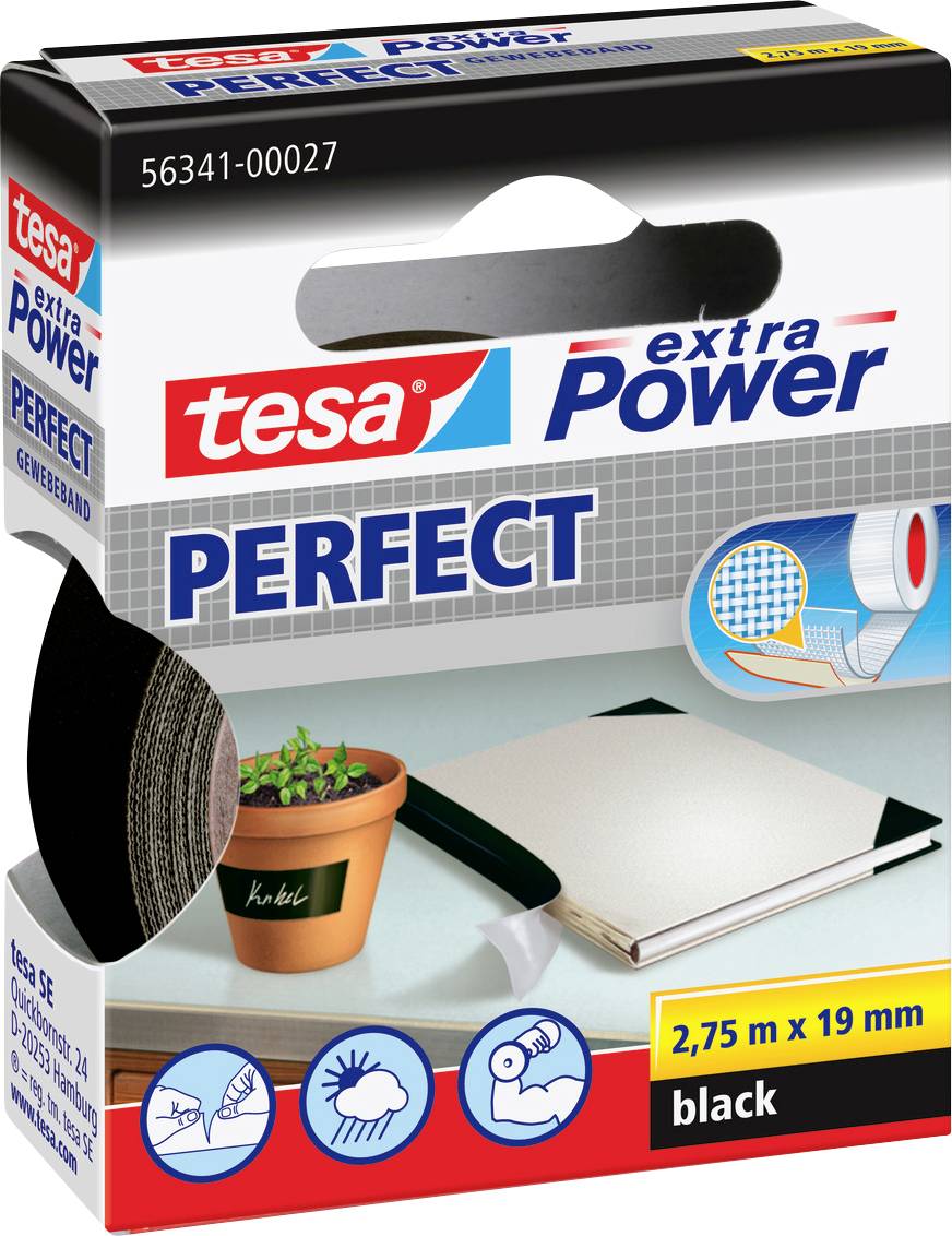 tesa x19mm lepljiva traka od tkanine 2 x75 m x 19mm