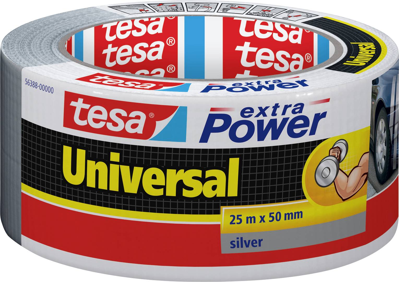 tesa UNIVERSAL lepljiva traka od tkanine 25 m x 50 mm 1 kom