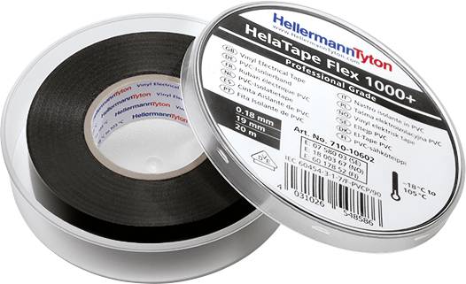 HellermannTyton 710-00602 izolir traka crna 20 m x 19 mm