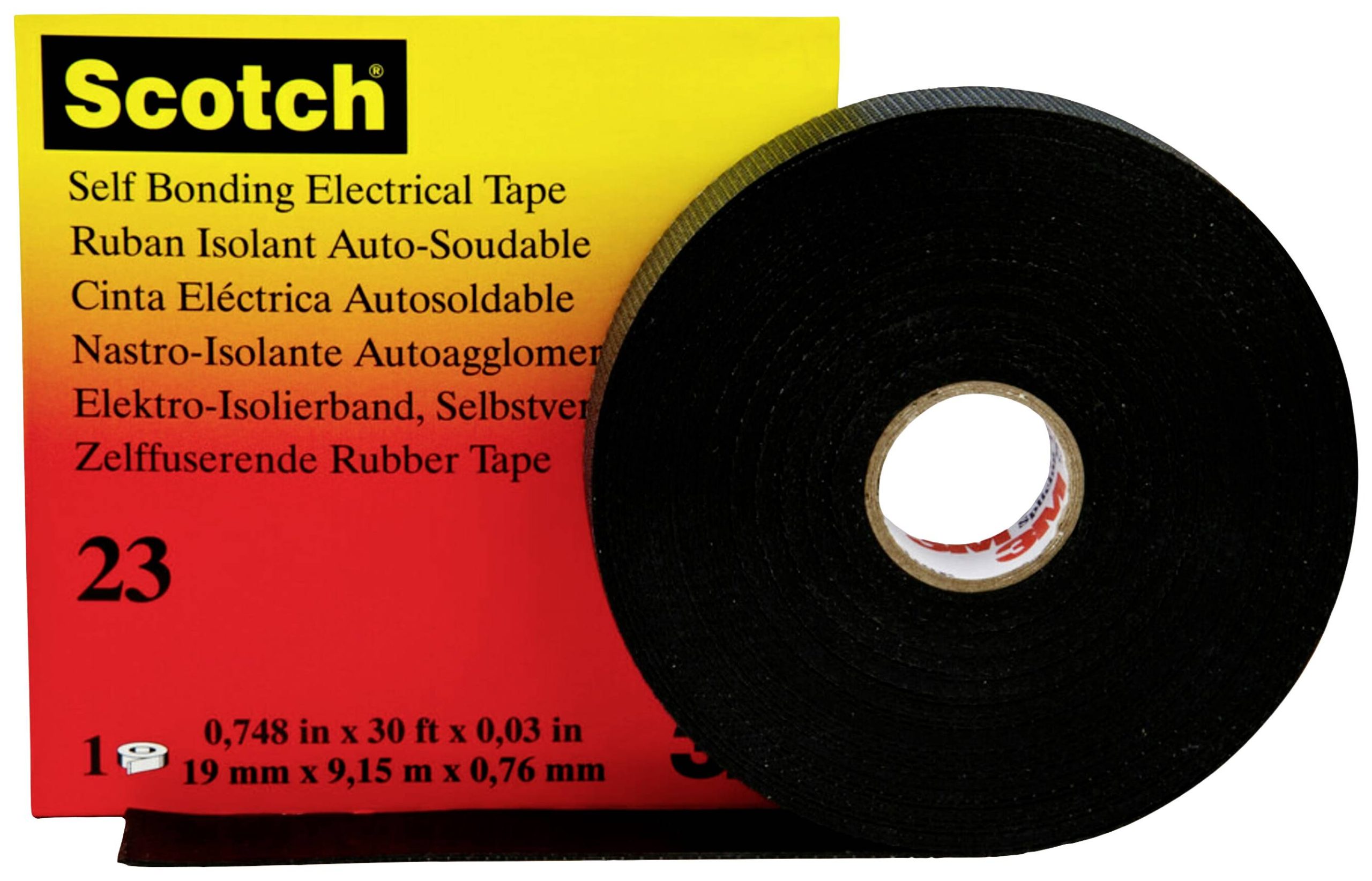 3M lepljiva traka crna 9.15 m x 19 mm 1 rola