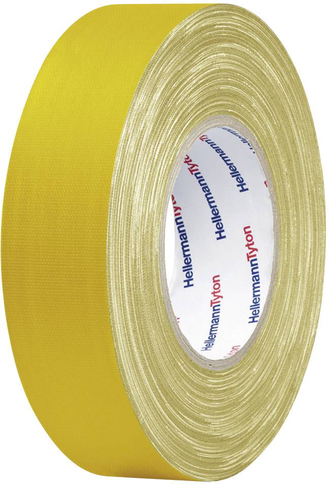 HellermannTyton lepljiva traka od tkanine zuta 10 m x 19 mm 1 rola