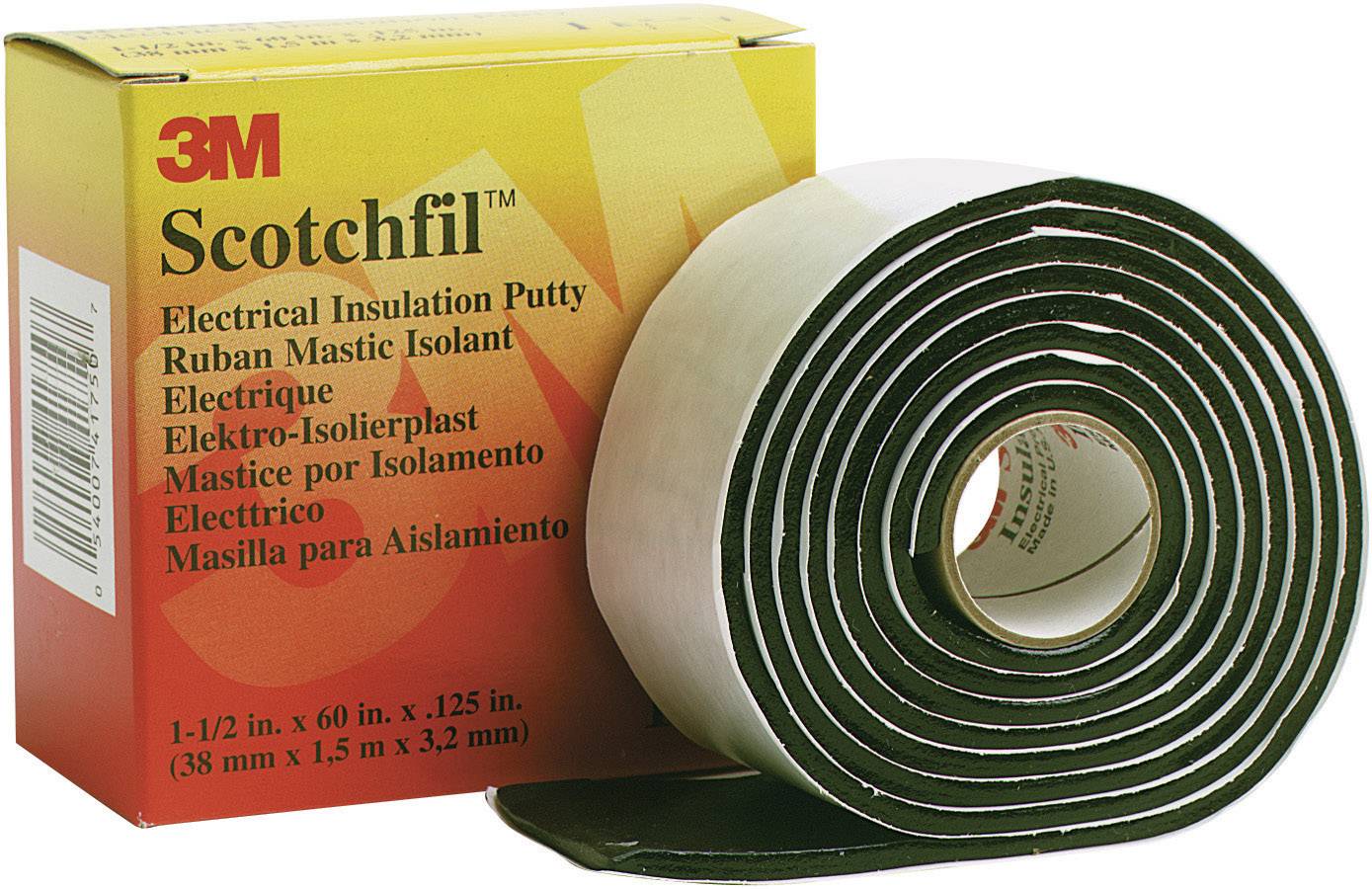 3M lepljiva traka bela, crna 1.5 m x 38 mm 1 rola