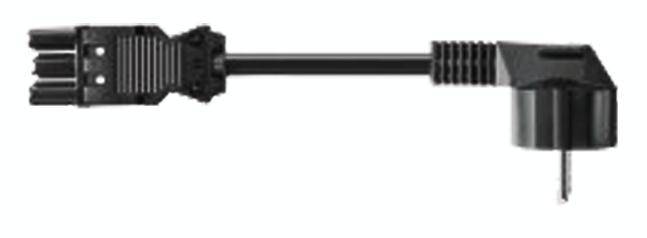 Bachmann 375.076 priključni kabl 250 V, 16 A crna