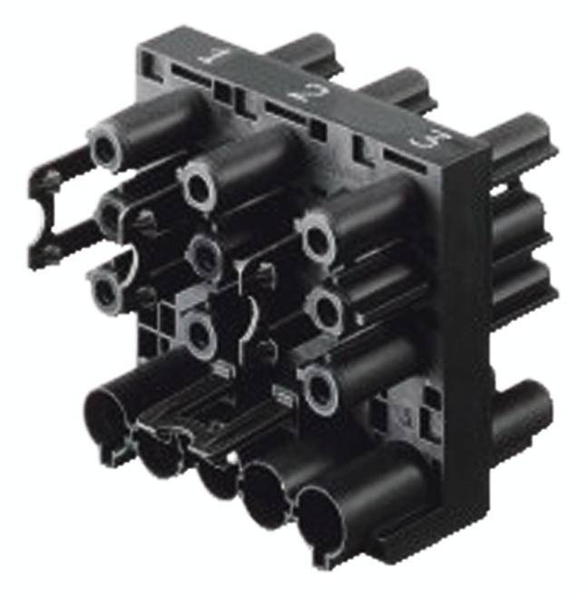 Bachmann 375.106 razdelnik (razvodnik) 250 V, 20 A crna