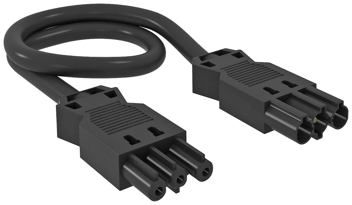 OBO 1960330 produžetak za instalaciju 230 V, 16 A crna