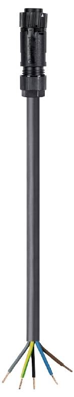Wieland Electric 46.452.10D3.1 prikljucni kabl crna