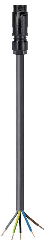 Wieland Electric 46.452.20D4.1 prikljucni kabl crna