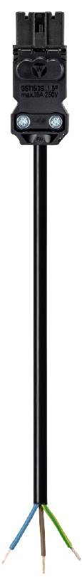 Wieland Electric 91.232.5004.1 priključni kabl 250 V, 16 A crna