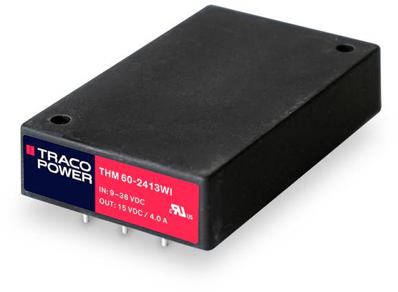 TracoPower THM 60-4823WI DC/DC napajanje - ispravljač za štampanu ploču 48 V/DC +15 V/DC 2 A 60 W Broj izlaza: 2 x.