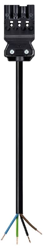 Wieland Electric 92.208.4004.1 priključni kabl 250 V, 20 A crna