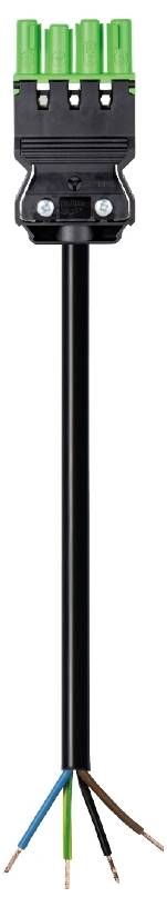 Wieland Electric 92.207.7003.7 priključni kabl 250 V, 16 A crna