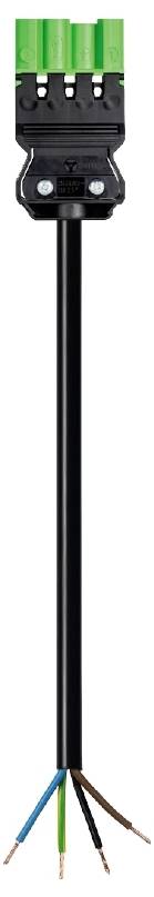 Wieland Electric 92.207.7004.7 priključni kabl 250 V, 16 A crna