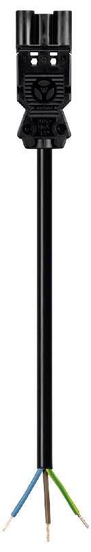 Wieland Electric 92.231.5004.1 priključni kabl 250 V, 10 A crna