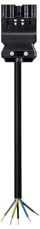 Wieland Electric 92.257.2004.1 priključni kabl 250 V, 16 A crna