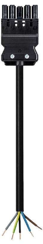 Wieland Electric 92.257.1063.1 priključni kabl 250 V, 16 A crna