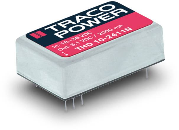 TracoPower THD 10-2422N DC/DC napajanje - ispravljač za štampanu ploču 24 V/DC 12 V/DC, -12 V/DC 416 mA 10 W Broj izlaza: 2 x.