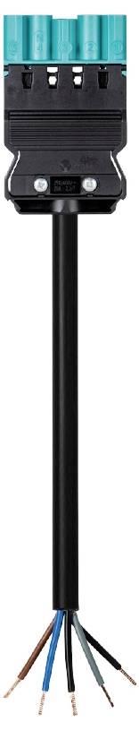 Wieland Electric 92.257.5064.8 priključni kabl 250 V, 16 A crna
