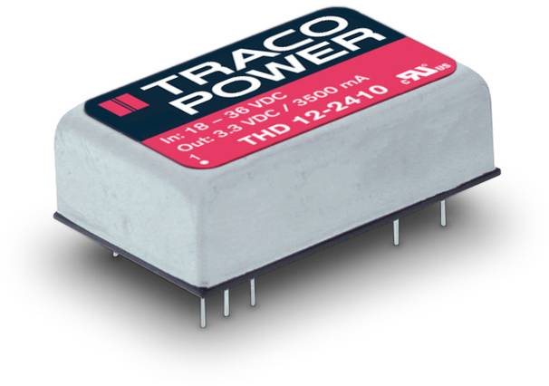 TracoPower THD 12-1222 DC/DC napajanje - ispravljač za štampanu ploču 12 V/DC 12 V/DC, -12 V/DC 500 mA 12 W Broj izlaza: 2 x.