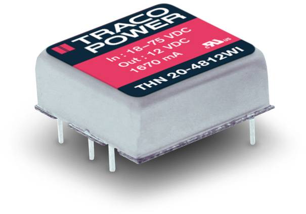 TracoPower THN 20-2413WI DC/DC napajanje - ispravljač za štampanu ploču 24 V/DC 15 V/DC 1.33 A 20 W Broj izlaza: 1 x.