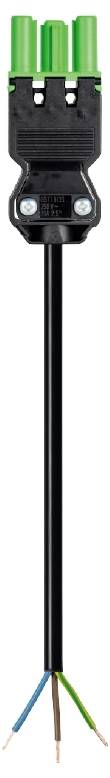 Wieland Electric 92.297.4003.7 priključni kabl 250 V, 16 A crna