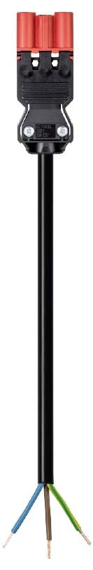 Wieland Electric 92.297.1004.0 priključni kabl 250 V, 16 A crna