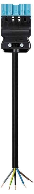 Wieland Electric 92.357.2064.9 priključni kabl 250 V, 16 A crna
