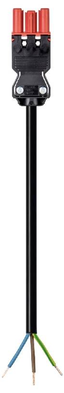 Wieland Electric 92.297.1063.0 priključni kabl 250 V, 16 A crna