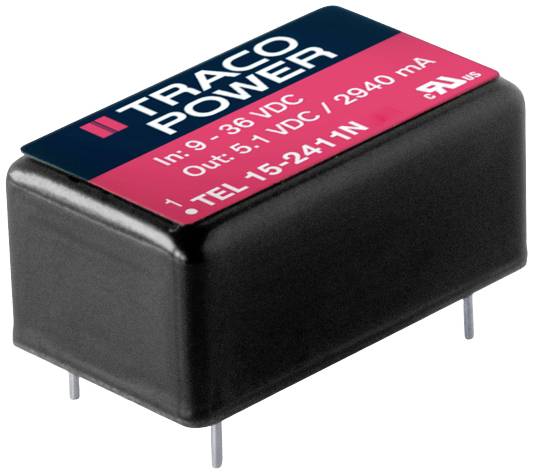 TracoPower TEL 15-4823N DC/DC napajanje - ispravljač 15 V/DC 0.5 A 15 W