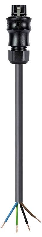 Wieland Electric 96.443.1004.1 priključni kabl 250 V, 20 A crna