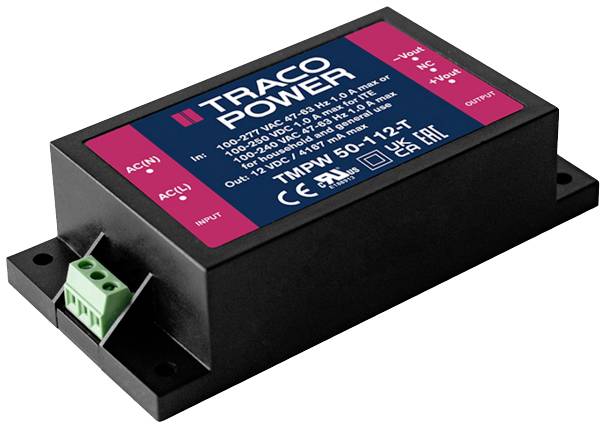 TracoPower TMPW 50-112-T AC/DC napajanje za štampanu ploču 12 V/DC 4.2 A 50 W