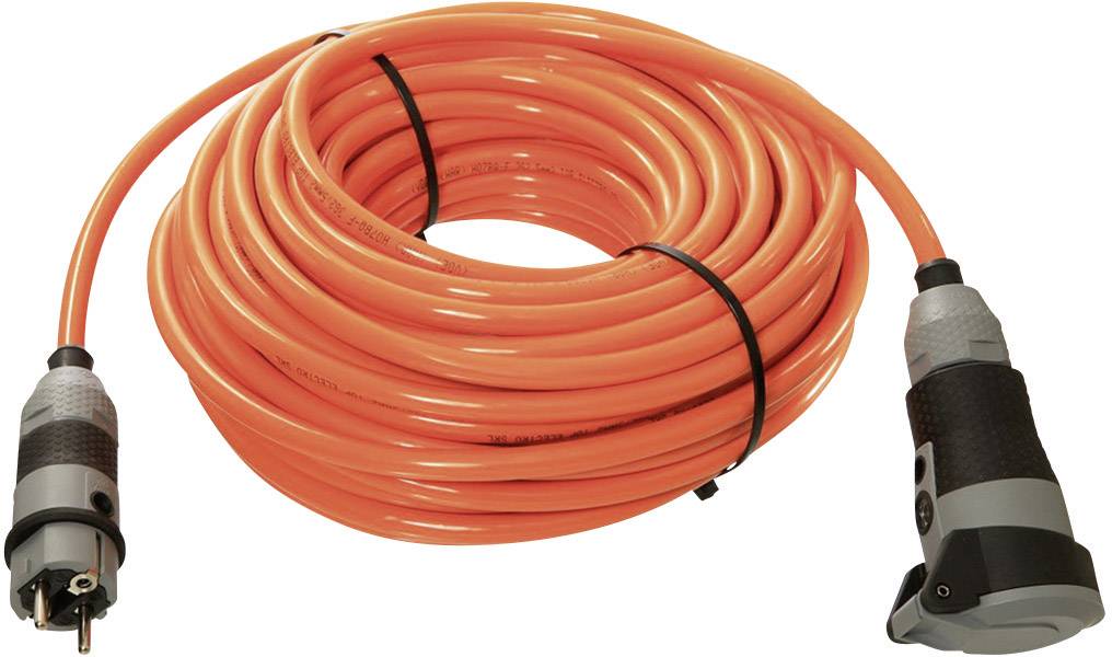 AS Schwabe 62260 Produzni kabl 16 A 10 m H07BQ-F 3G 1,5 mm2 IP44 Schuko utikac - Schuko uticnica narandzasta
