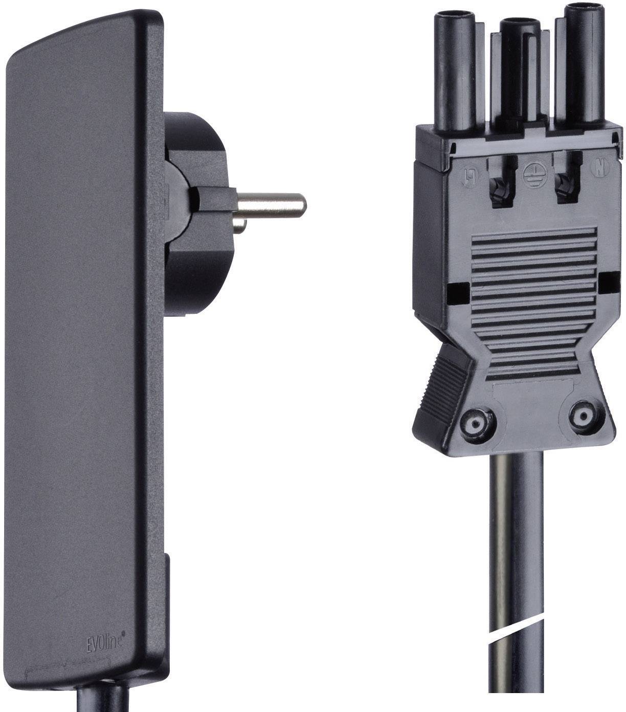 Schulte Elektrotechnik 151000152100 prikljucni kabl sa uticnicom GST 18 1 5 m crna