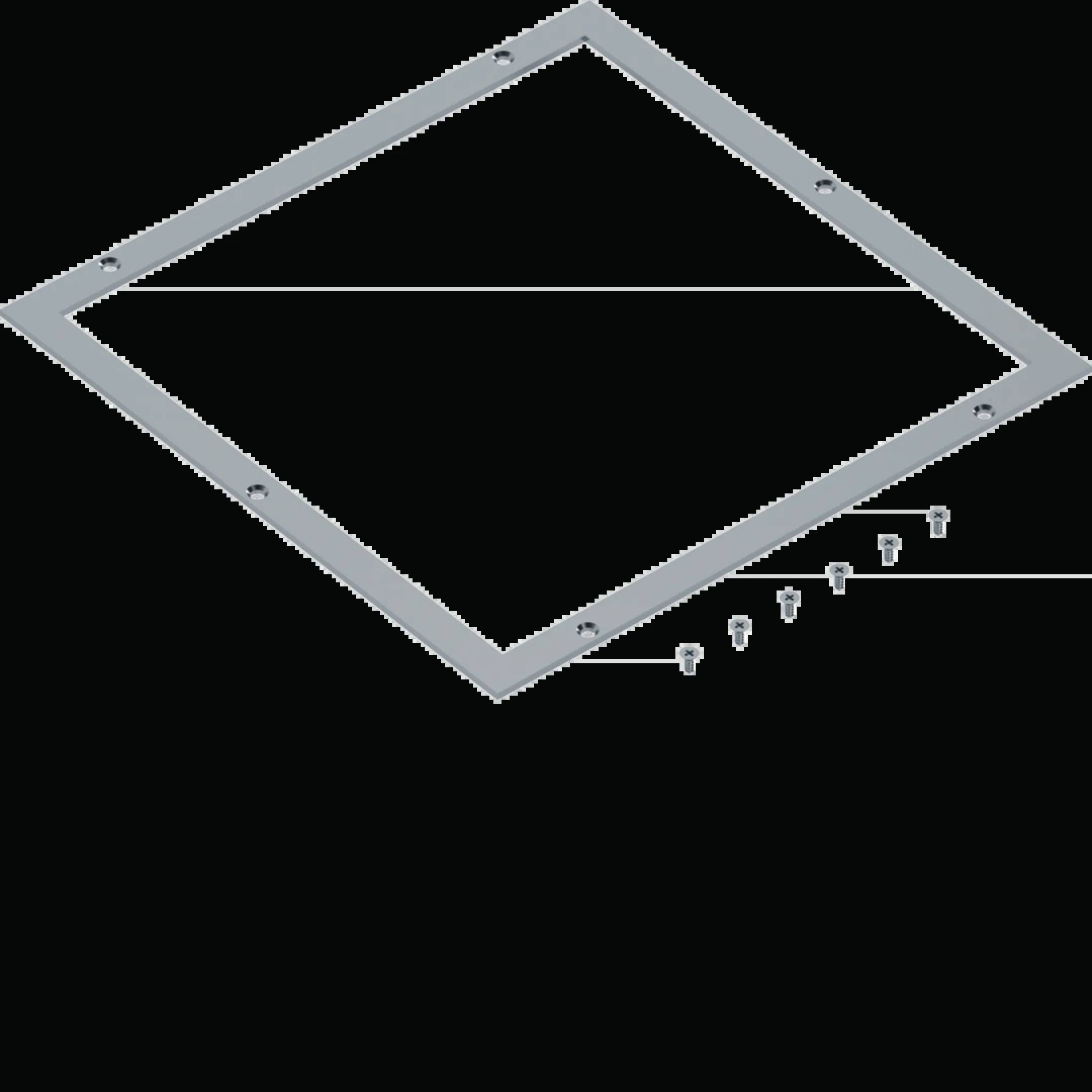 Hager UDM3320Q16 montazna ploca (D x S) 360 mm x 360 mm 1 kom