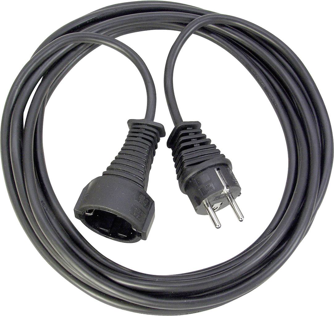 Brennenstuhl 1165460 Produzni kabl 10 m H05VV-F 3G 1,5 mm2 230 V IP20 1 uticnica Schuko utikac - Schuko uticnica crna