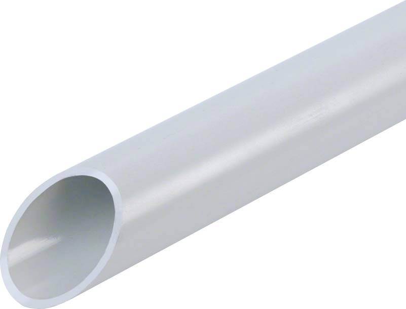 Frankische Rohrwerke 22630050 ravna plasticna cev tezka, trda FPKu-ES-F-UV 50 gr cev 21 m siva 21 m